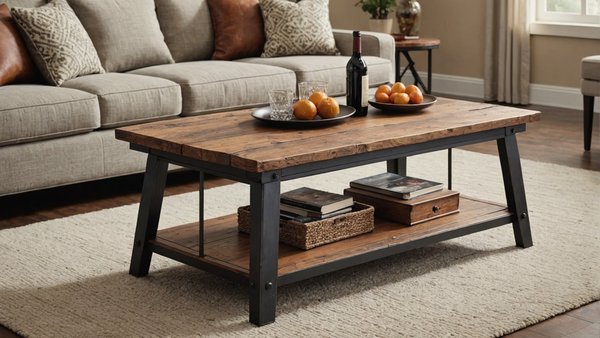 Table basse en bois et fer : sublimez votre intérieur vintage